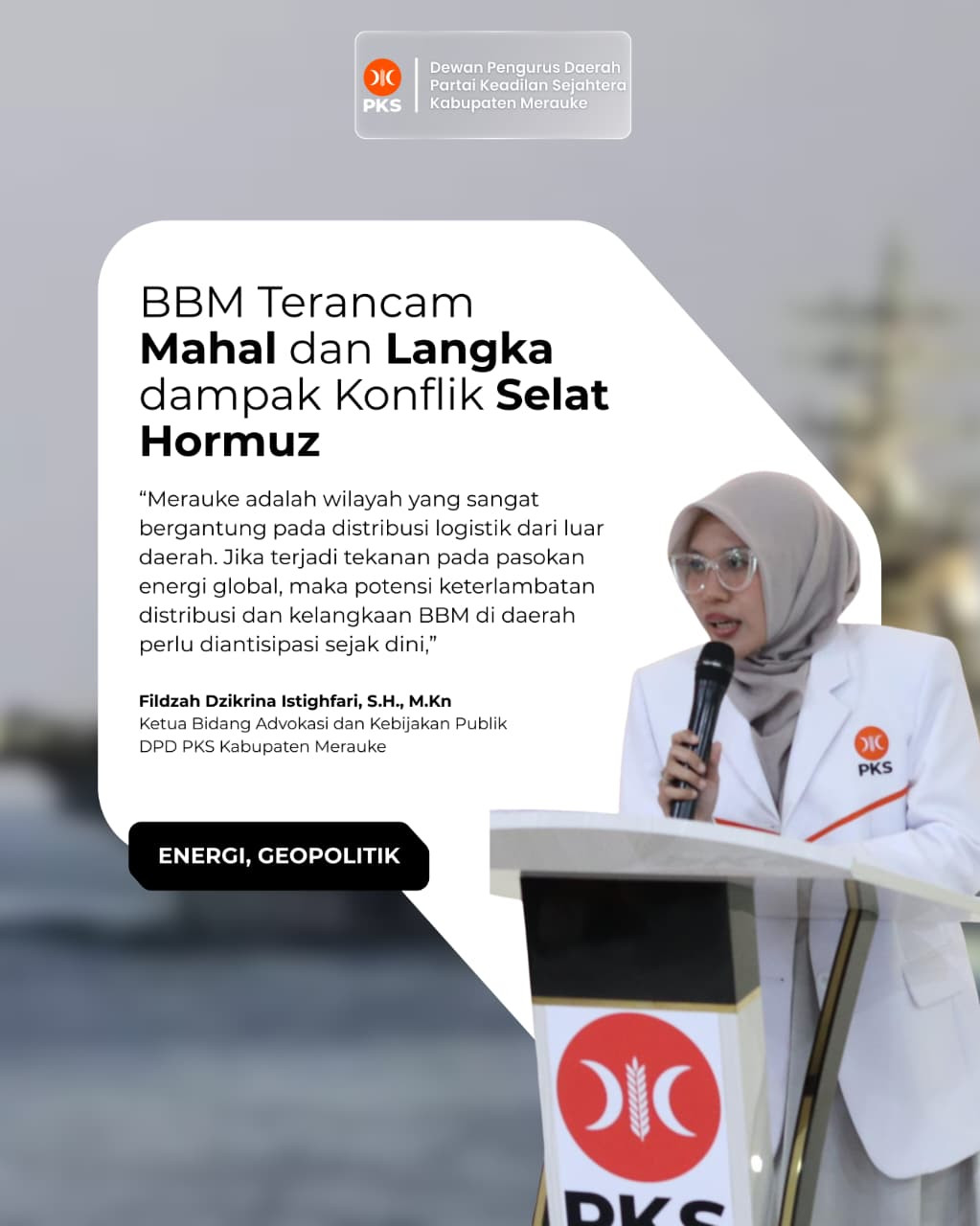 DPD PKS Merauke: Pemerintah Harus Waspadai Potensi Kelangkaan BBM di Merauke