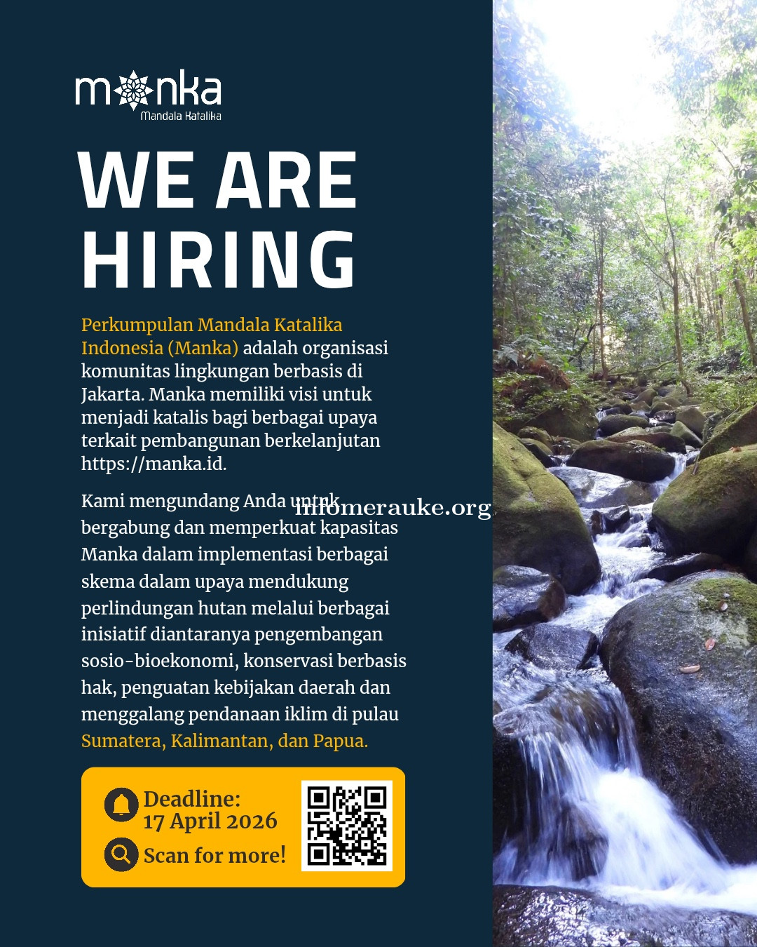 We Are Hiring : Manka Indonesia